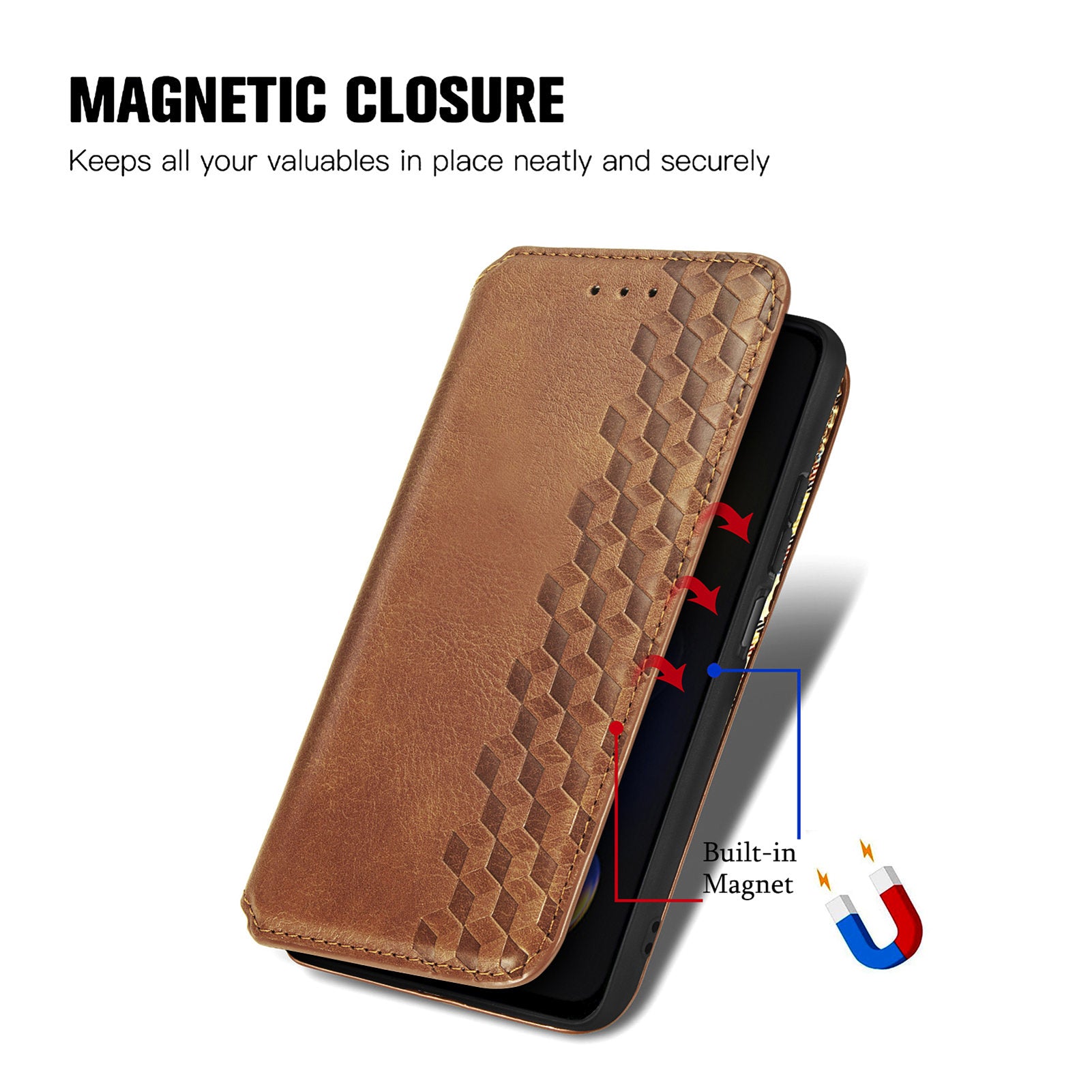 For Xiaomi Redmi Note 11T Pro 5G Note 11T Pro 5G Note 12T Pro 5G Poco X4 GT 5G Redmi K50i 5G Rhombus Imprinted PU Leather Case Magnetic Auto-absorbed Wallet Stand Phone Cover For Xiaomi Redmi Note 11T Pro 5G Note 11T Pro 5G Note 12T Pro 5G Poco X4 GT 5G Redmi K50i 5G Rhombus Imprinted PU Leather Case Magnetic Auto-absorbed Wallet Stand Phone Cover